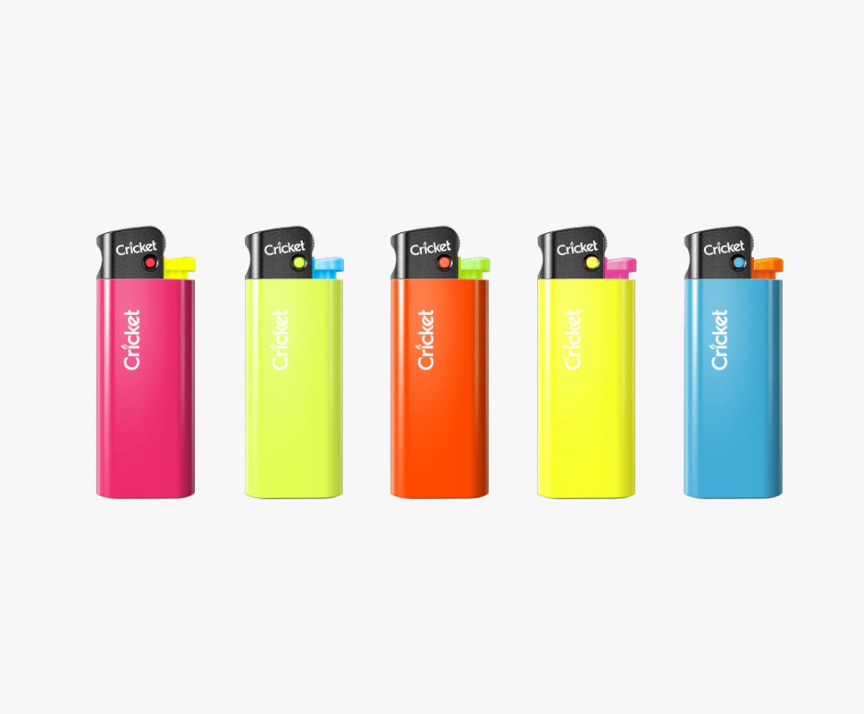 Mini Fluorescent Disposable Pocket Lighter, Pack of 25