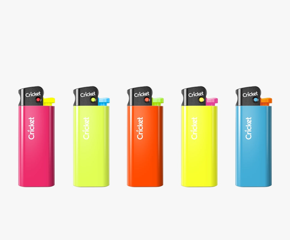 Mini Fluorescent Disposable Pocket Lighter, Pack of 50